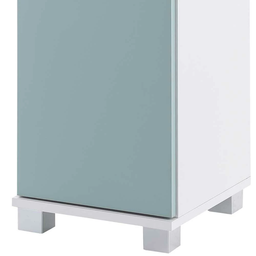 1-türiger Bad Unterschrank In Hellblau - Nondro – Bild 4