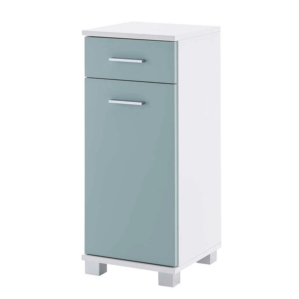 1-türiger Bad Unterschrank In Hellblau - Nondro – Bild 2