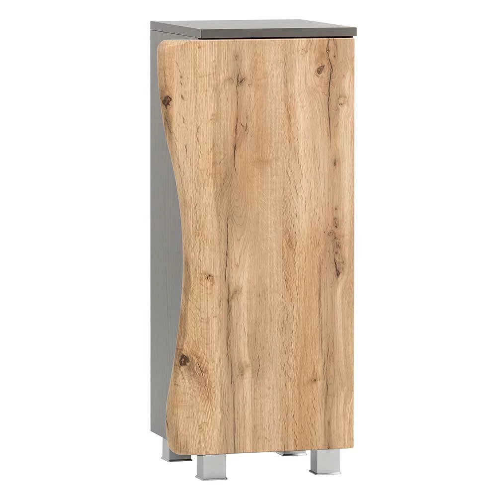 1-türiger Badschrank Mit Naturkante Dekor - Tofias – Bild 3