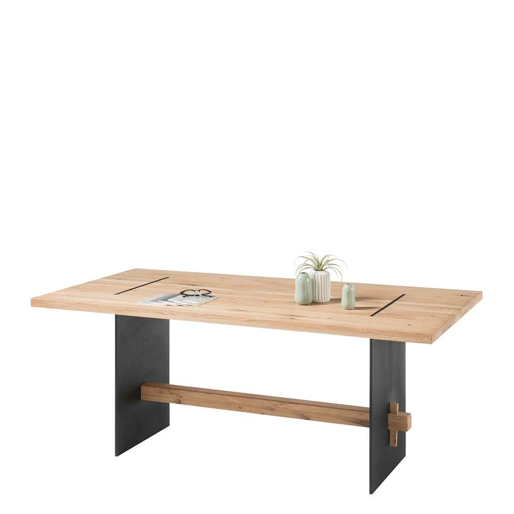 180x90 Cm Esstisch & Tischsessel - Khawala (siebenteilig) – Bild 3