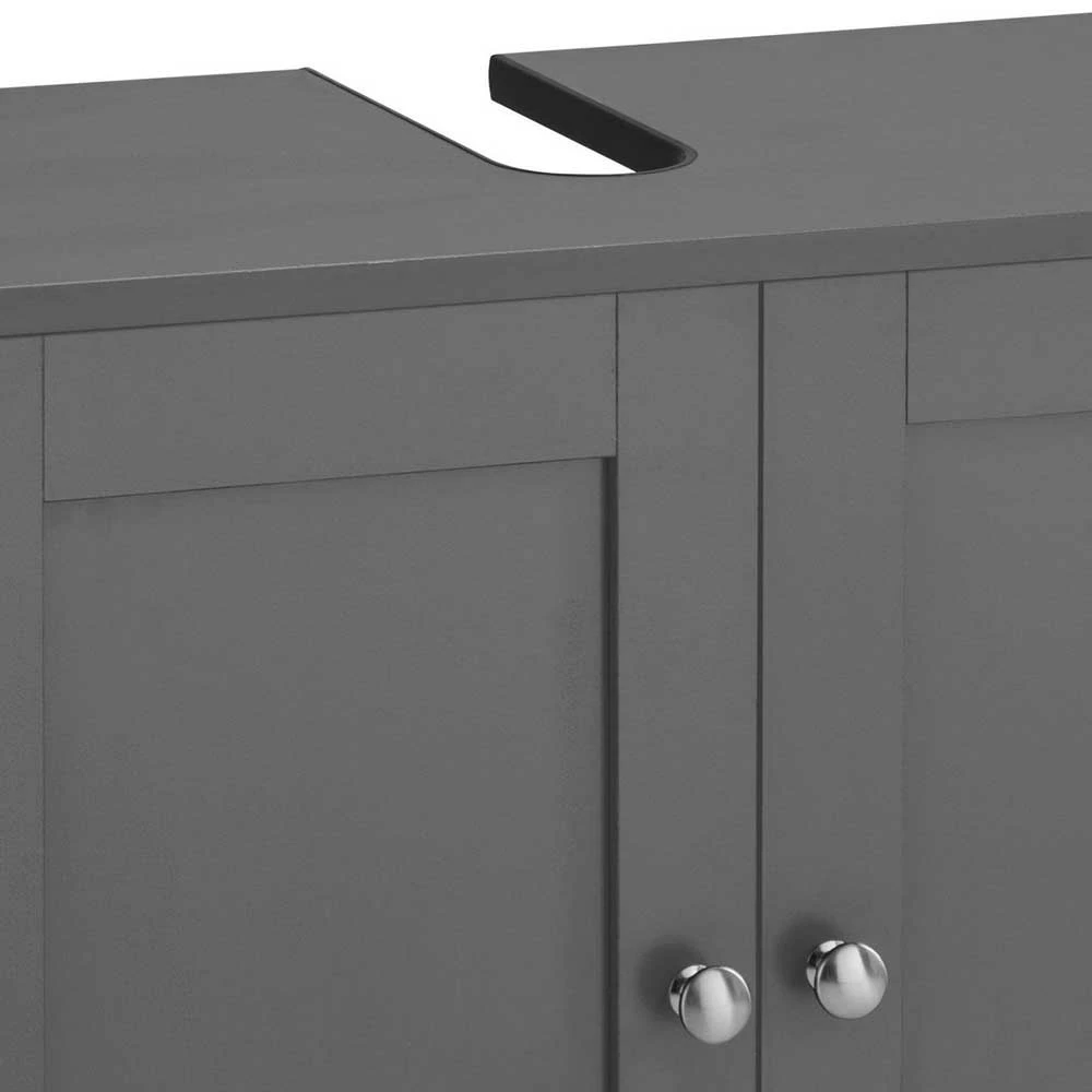 2-türige Unterbeckenkommode In Grau - Zenca – Bild 4