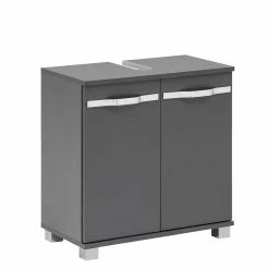 2-türiger Waschbecken-Unterschrank In Anthrazit - Ostiena