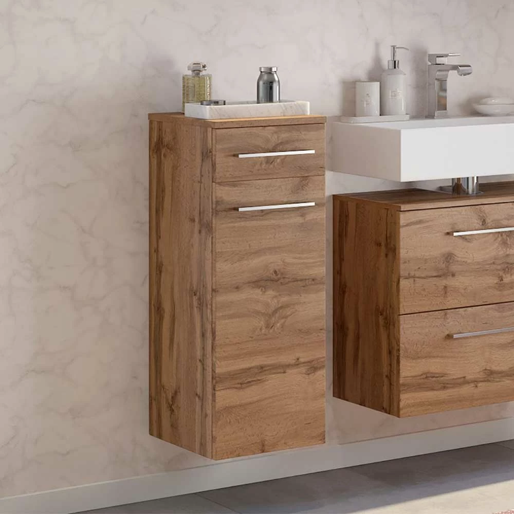 30x79x35 Bad-Unterschrank Mit Einer Schublade - Lemnas