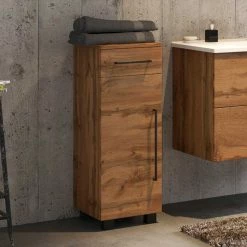 30x84 Cm Badschrank In Holz Dekor - Acrosia