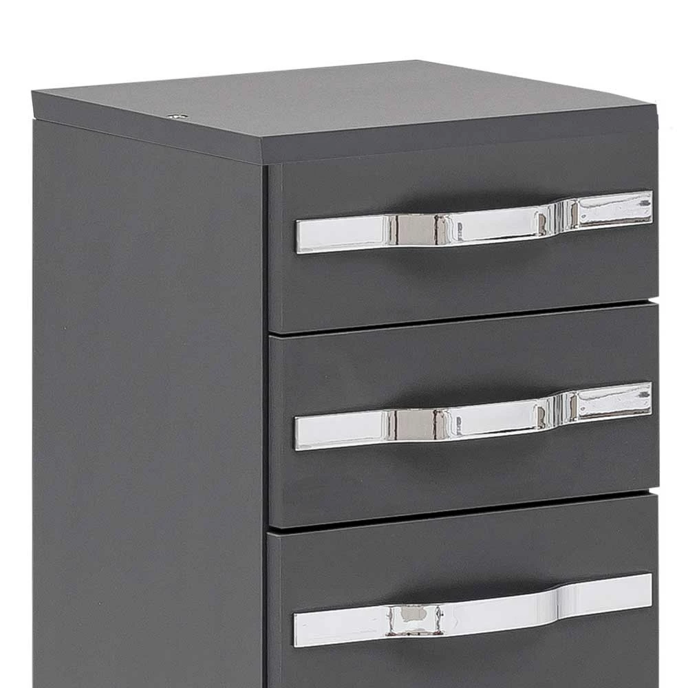 30x89x33 Badschrank In Anthrazit - Ostiena – Bild 3