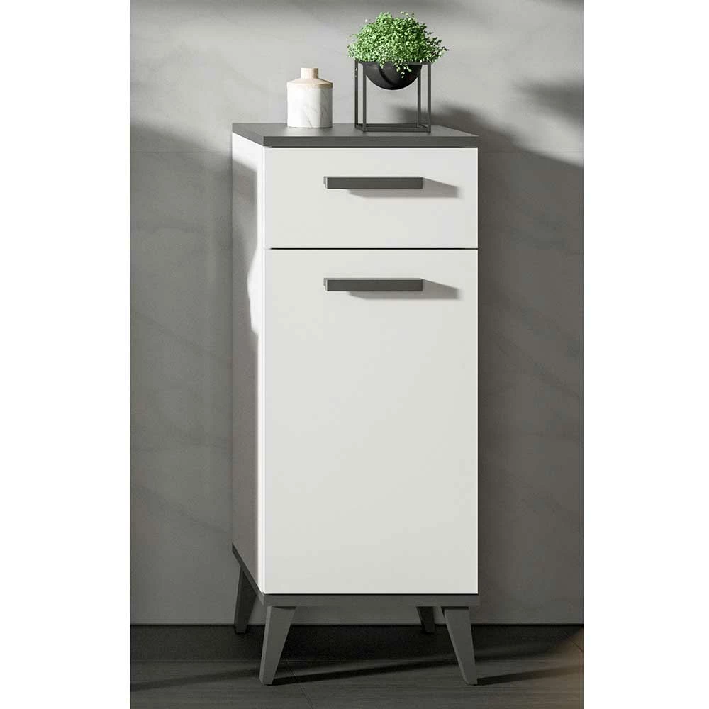 34x87x31 Badschrank Mit Tür & Schublade - Jannick