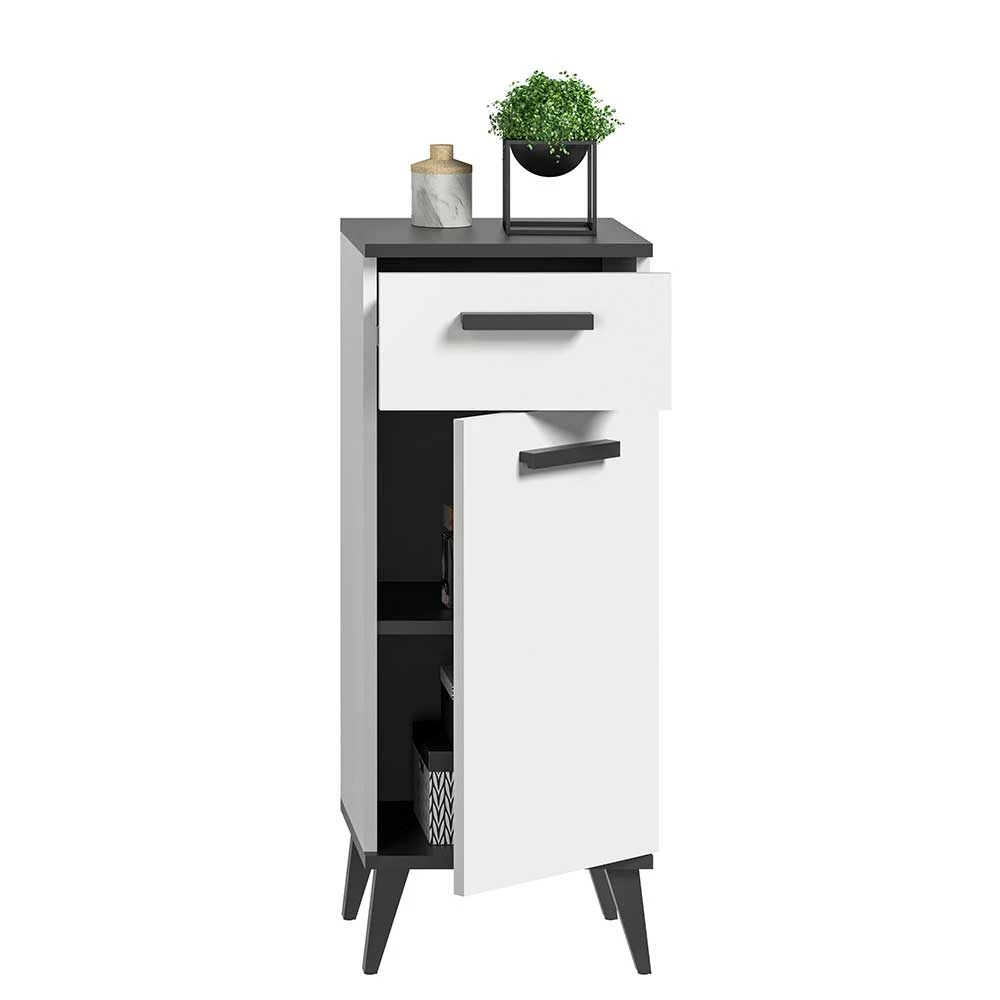 34x87x31 Badschrank Mit Tür & Schublade - Jannick – Bild 4