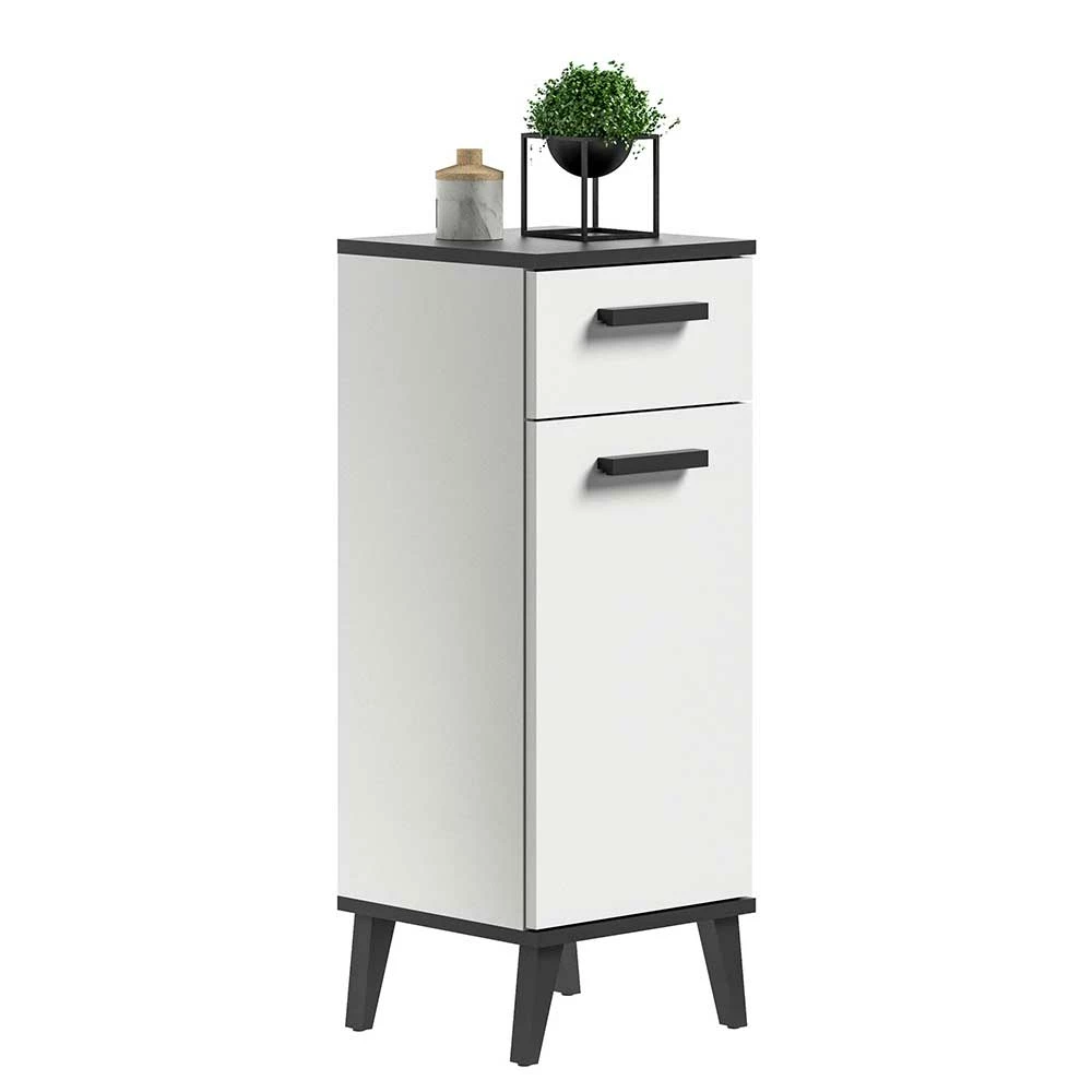 34x87x31 Badschrank Mit Tür & Schublade - Jannick – Bild 2