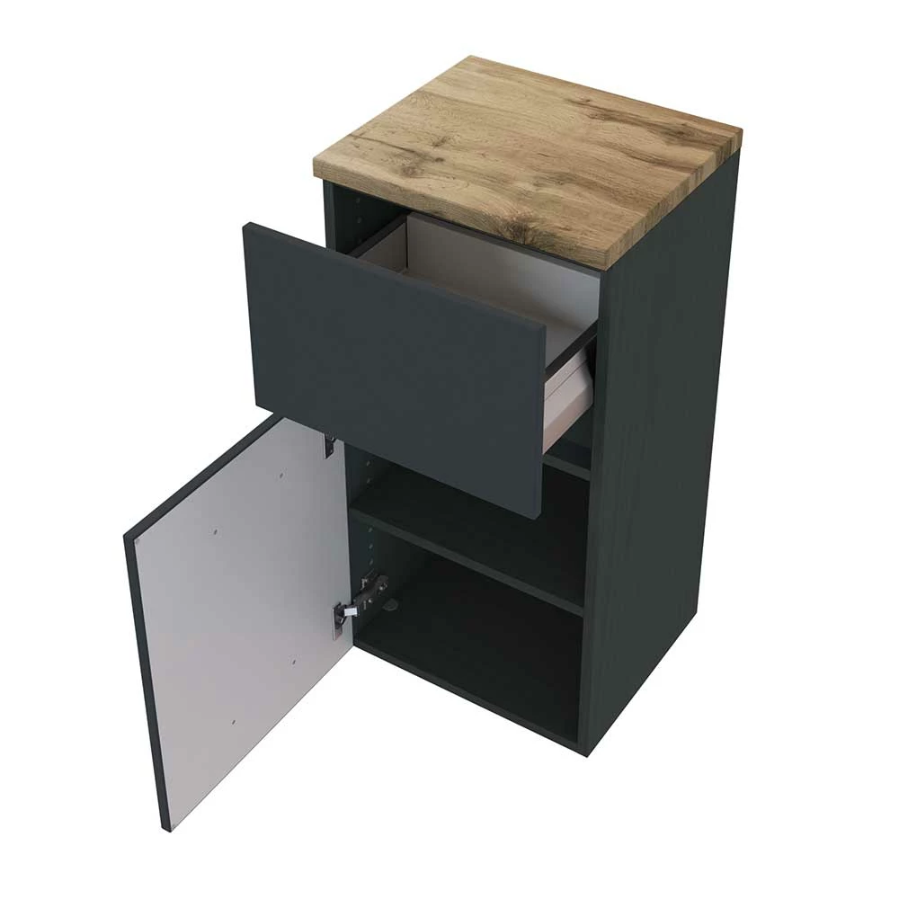 40x79x35 Bad-Unterschrank Zum Hängen Oder Stellen - Noricas – Bild 3