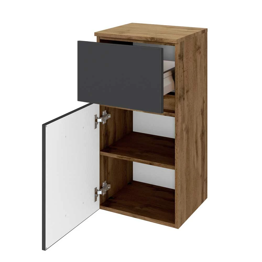 40x84x35 Badezimmer Schrank Zweifarbig - Athrin – Bild 3