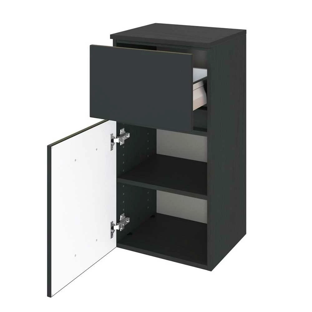 40x84x35 Badschrank In Dunkelgrau - Cathyl I – Bild 3