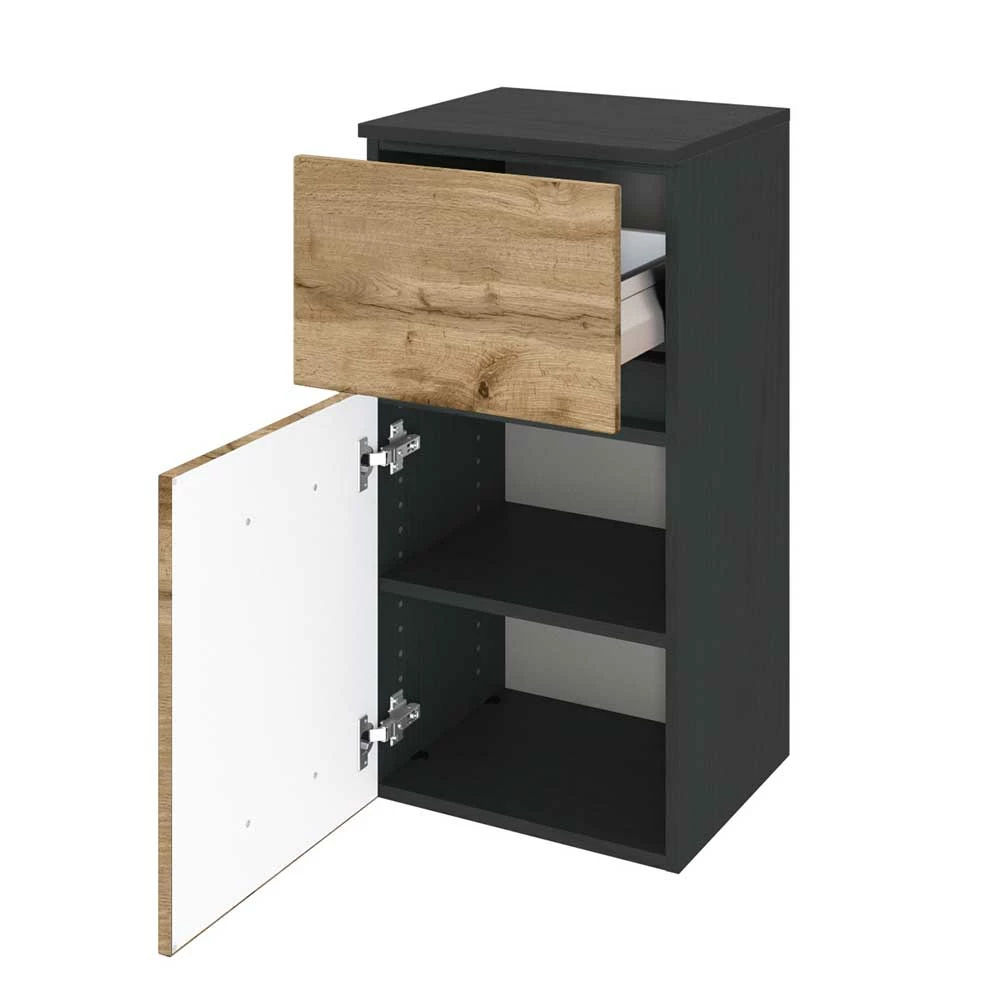 40x84x35 Badschrank Mit Schublade & Tür - Endely I – Bild 3