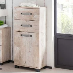 40x95x32 Bad Unterschrank In Eiche Grau - Mosnito