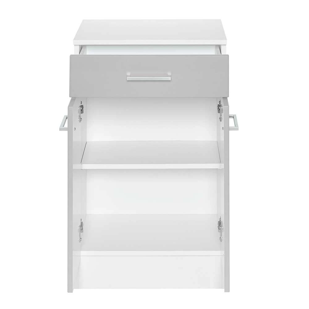 50x84x35 Bad Vertiko In Hellgrau - Girios – Bild 3