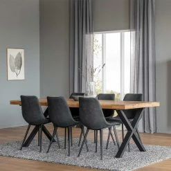 6 Personen Essgruppe Im Industry Stil - Bernardo (siebenteilig)