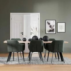 6 Personen Essgruppe In Modernem Design - Pulva (siebenteilig)