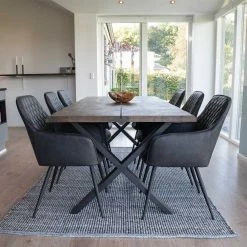 6 Personen Essplatz Mit Designtisch - Zenya (siebenteilig)