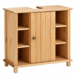 60x65x30 Waschbeckenunterschrank Aus Massivholz - Akzinad