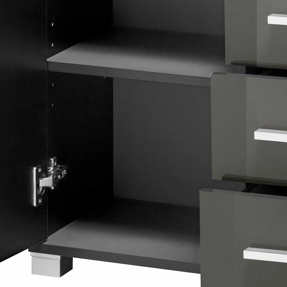 60x90x30 Hochglanz Badschrank In Grau - Ulivia – Bild 6