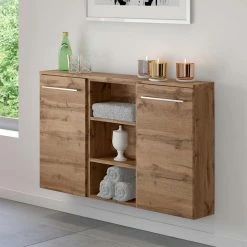 90x66x20 Badschrank In Dekor Wildeiche - Lemnas
