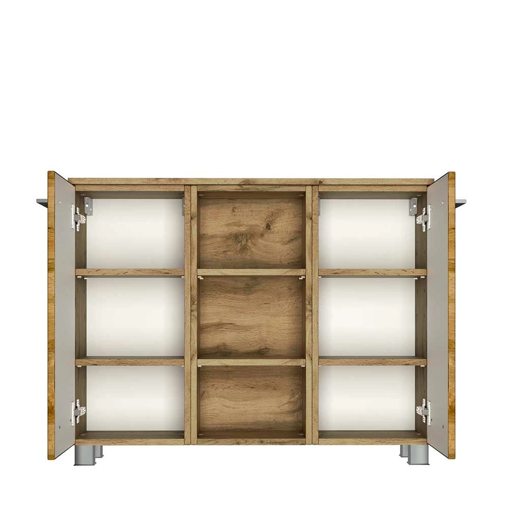 90x66x20 Badschrank In Dekor Wildeiche - Lemnas – Bild 3