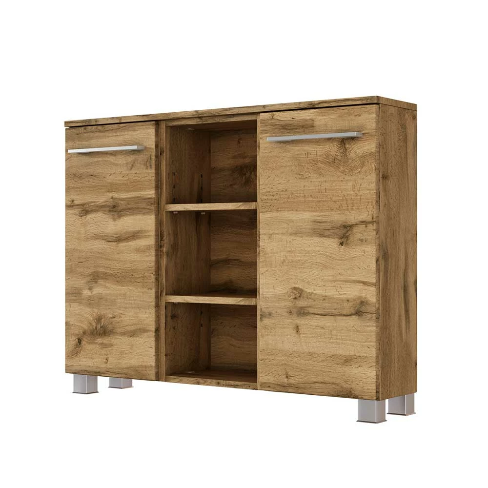 90x66x20 Badschrank In Dekor Wildeiche - Lemnas – Bild 2
