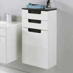 Bad Seitenschrank Tymos In Weiß