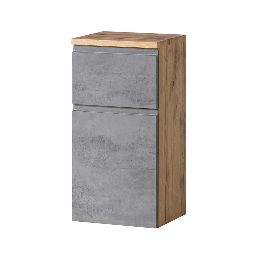 Bad Unterschrank In Beton & Wildeiche - Mia – Bild 4