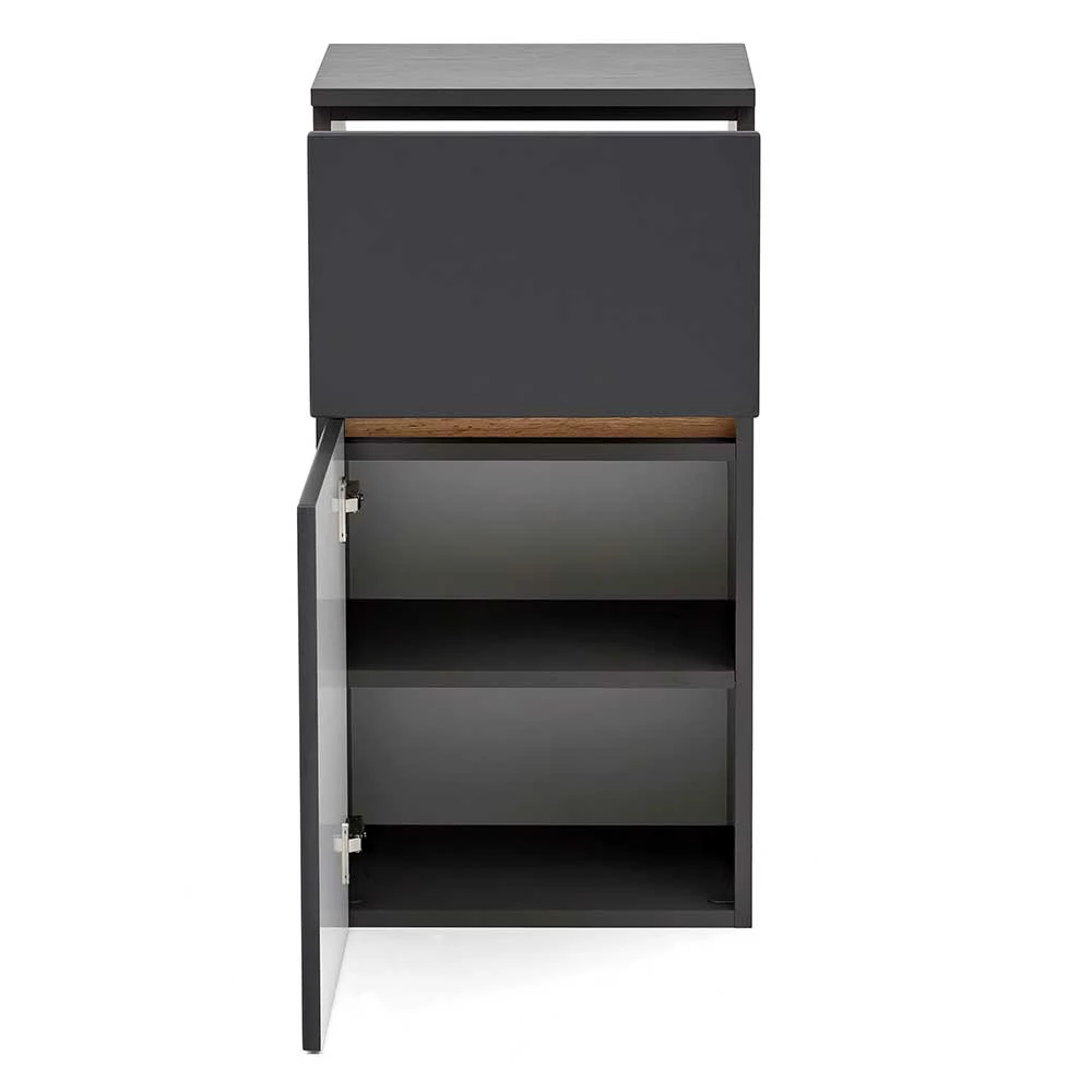 Bad Unterschrank In Grau Mit Wildeiche - Agiruan – Bild 3