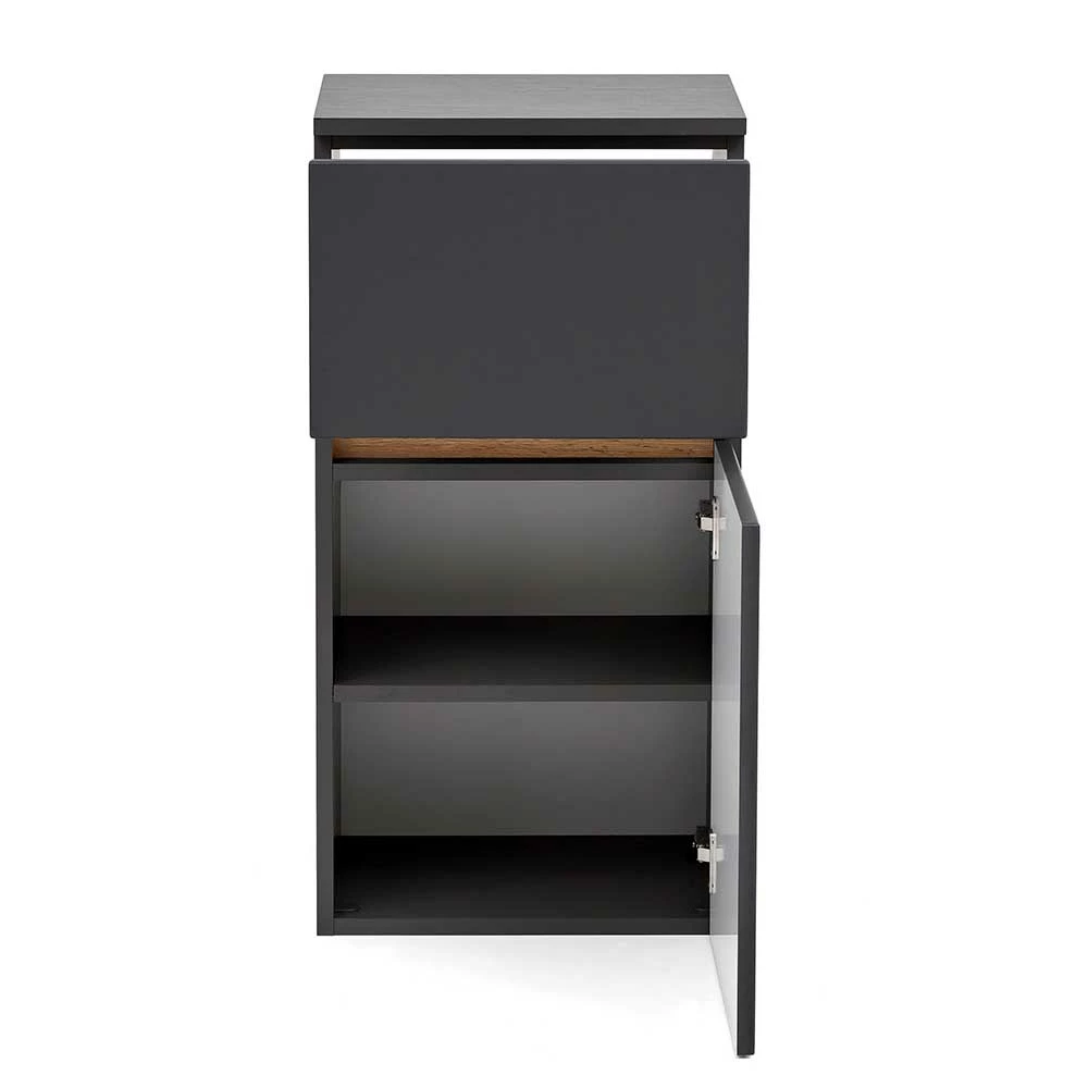 Bad Unterschrank In Grau Mit Wildeiche - Agiruan – Bild 5