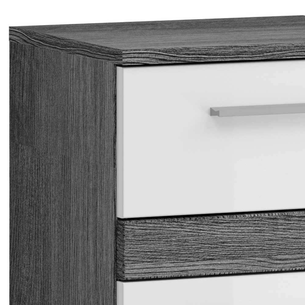 Bad Unterschrank In Weiß Hochglanz & Grau - Chapan – Bild 6