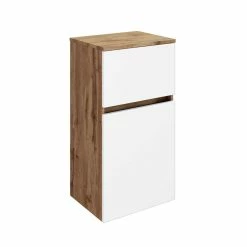 Bad Unterschrank In Weiß & Wildeiche - Maklesa I