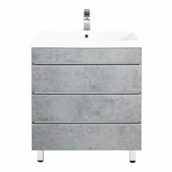 Bad Waschtisch In Beton Optik - Glasper