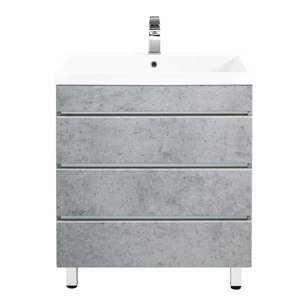 Bad Waschtisch In Beton Optik - Glasper