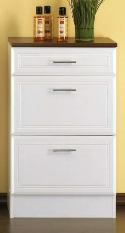 Badezimmerschrank Nina In Hochglanz Weiß