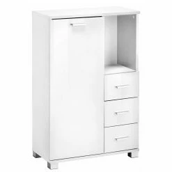 Badezimmerschrank In Weiß Hochglänzend - Altryda I