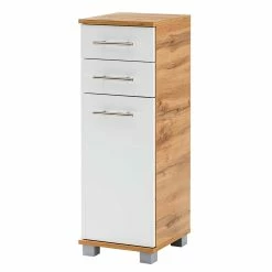 Badschrank Mit Tür & Zwei Schubladen - Kristiv