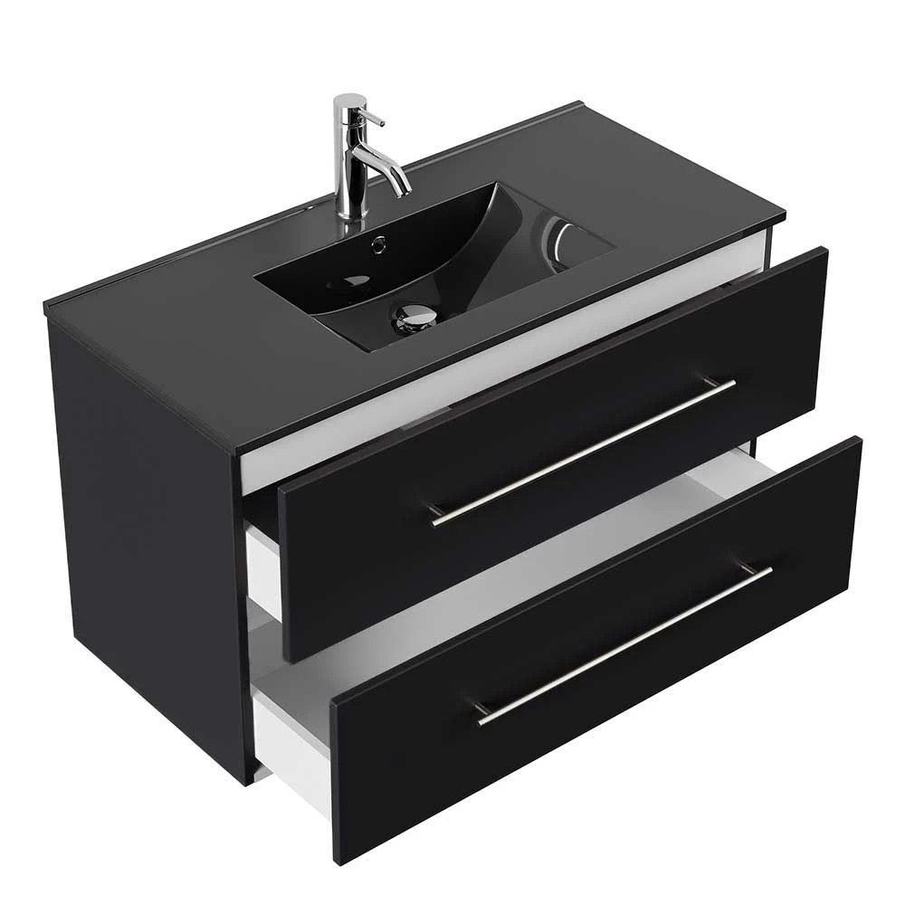 Design Waschtisch Mit Schwarzem Waschbecken - Danskad – Bild 4