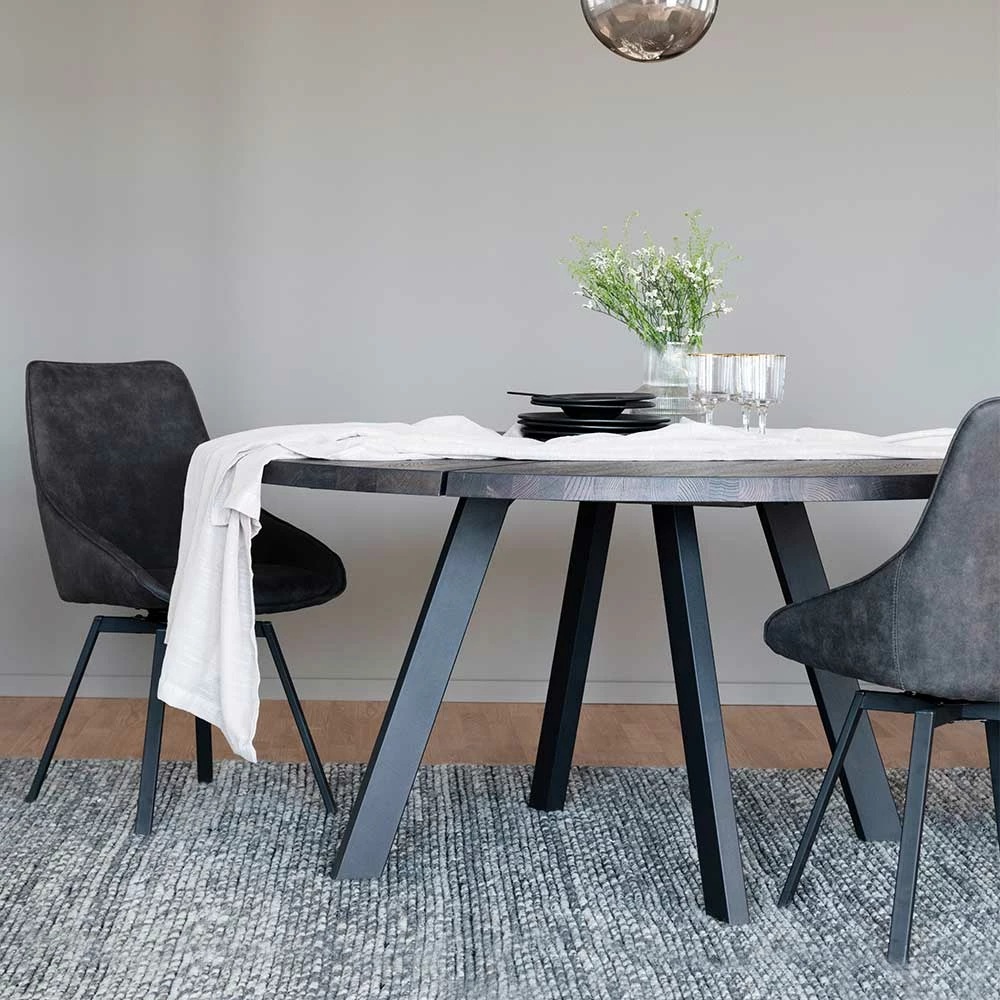 Essgruppe Mit Rundem Tisch Set - Namac (siebenteilig) – Bild 2