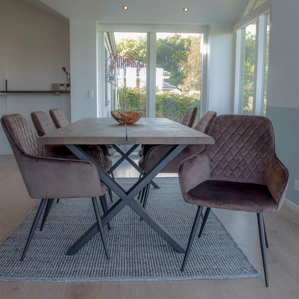 Essplatzgruppe Mit Tisch Räuchereiche - Traka (siebenteilig) – Bild 2