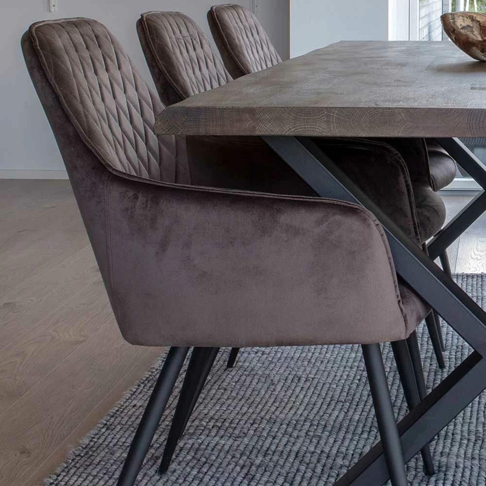 Essplatzgruppe Mit Tisch Räuchereiche - Traka (siebenteilig) – Bild 3