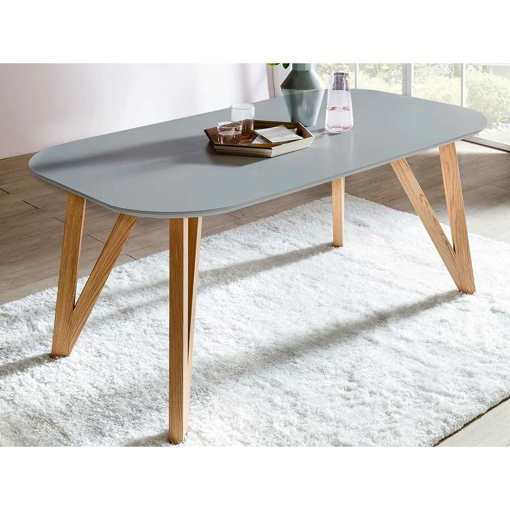 Esstisch Gruppe Mit Samtstühlen - Odyssena (siebenteilig) – Bild 3