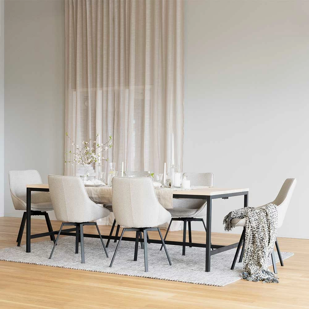 Esstisch Kombination Für Sechs Personen - Myras (siebenteilig) – Bild 3