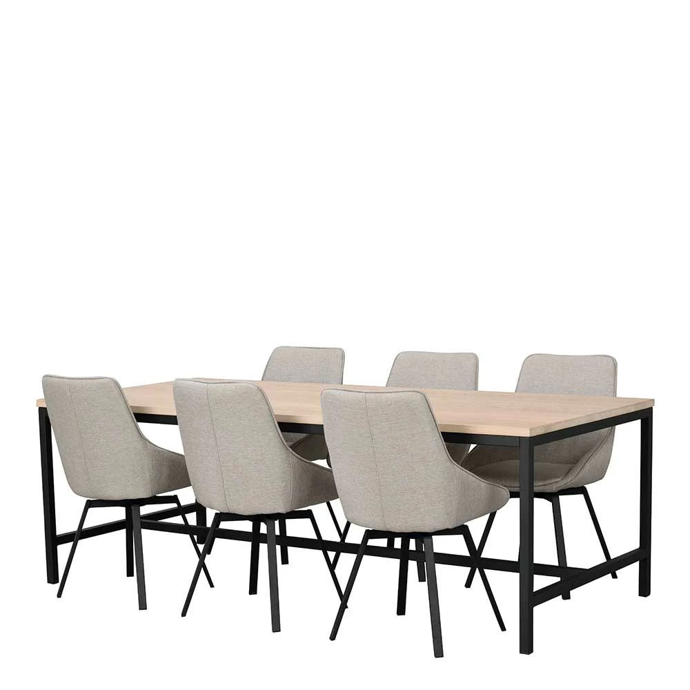 Esstisch Kombination Für Sechs Personen - Myras (siebenteilig) – Bild 2