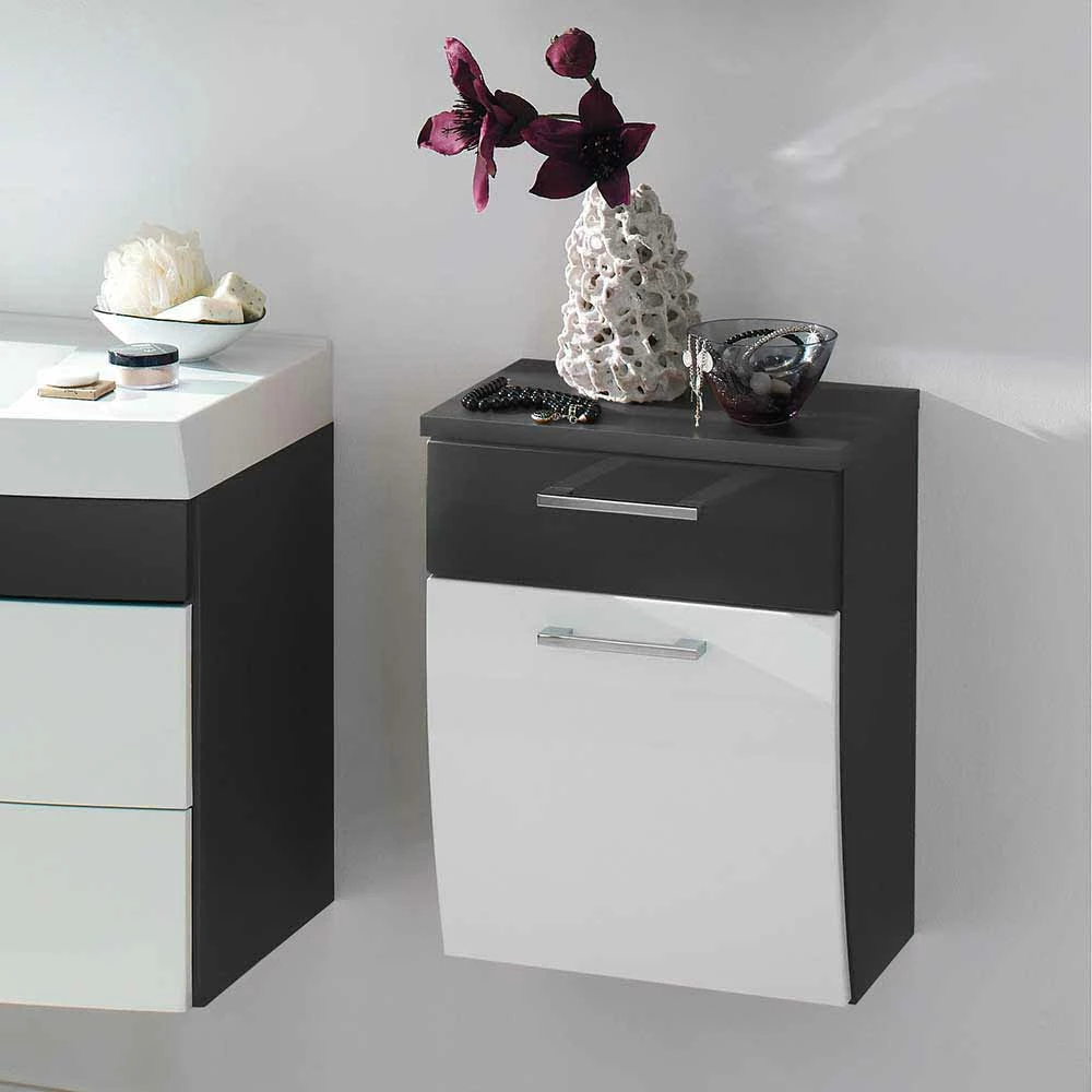 Hängender Bad Unterschrank Boisan Mit Hochglanz Front