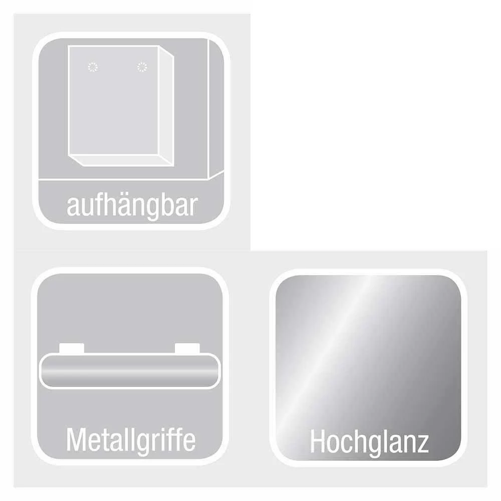 Hängender Bad Unterschrank Boisan Mit Hochglanz Front – Bild 4