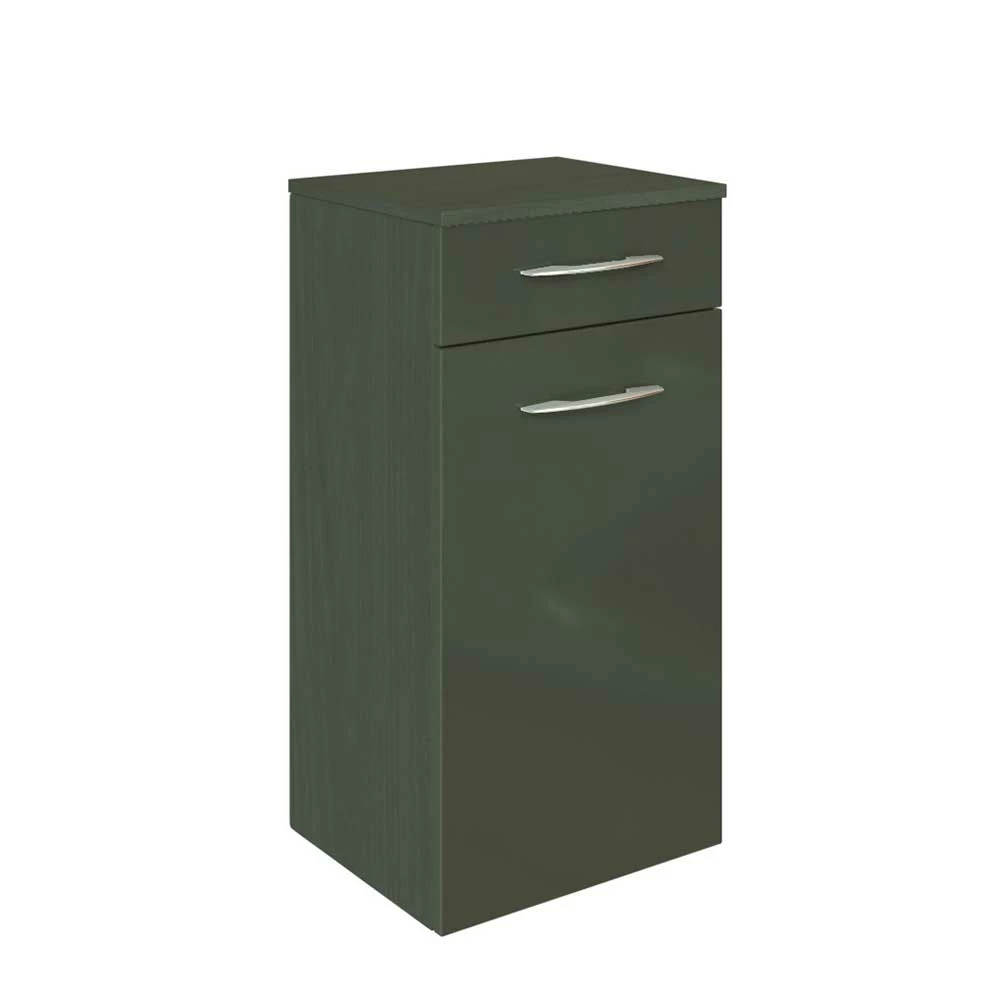 Hochglanz Bad Unterschrank In Dunkelgrau Mladen Für Wandmontage