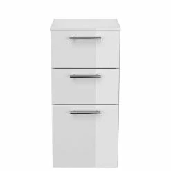 Hochglanz Bad Unterschrank In Weiß - Velika