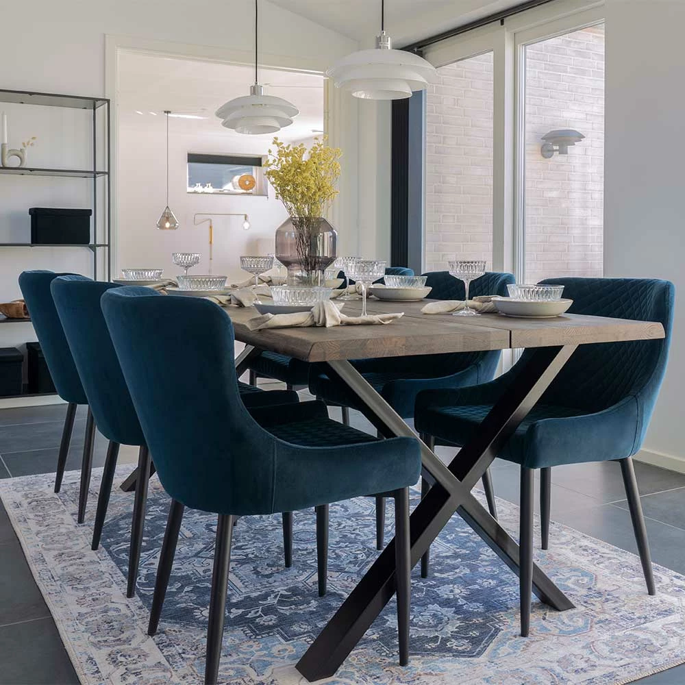 Industrial Essgruppe 200x95 Set - Paddock (siebenteilig)