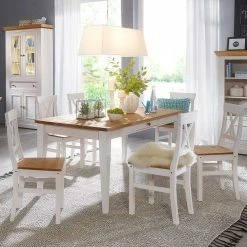 Kiefer Essgruppe Elvelina Im Landhausstil (siebenteilig)